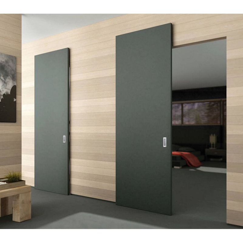Grange cachée | Planum 0010 soie | Portes robustes avec finition | Ensemble coulissant Magic, 36 po x 80 po