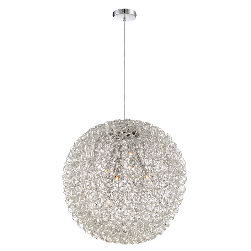 Verdonna 6 - Light Dimmable Globe Chandelier