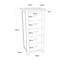 45 cm W Chest of 5 Drawers