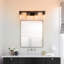 Applique murale de salle de bain rustique avec abat-jour en verre et décor en bois Rustic-1756858172-1756858174