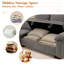 Canapé rembourré avec repose-pieds-713596433