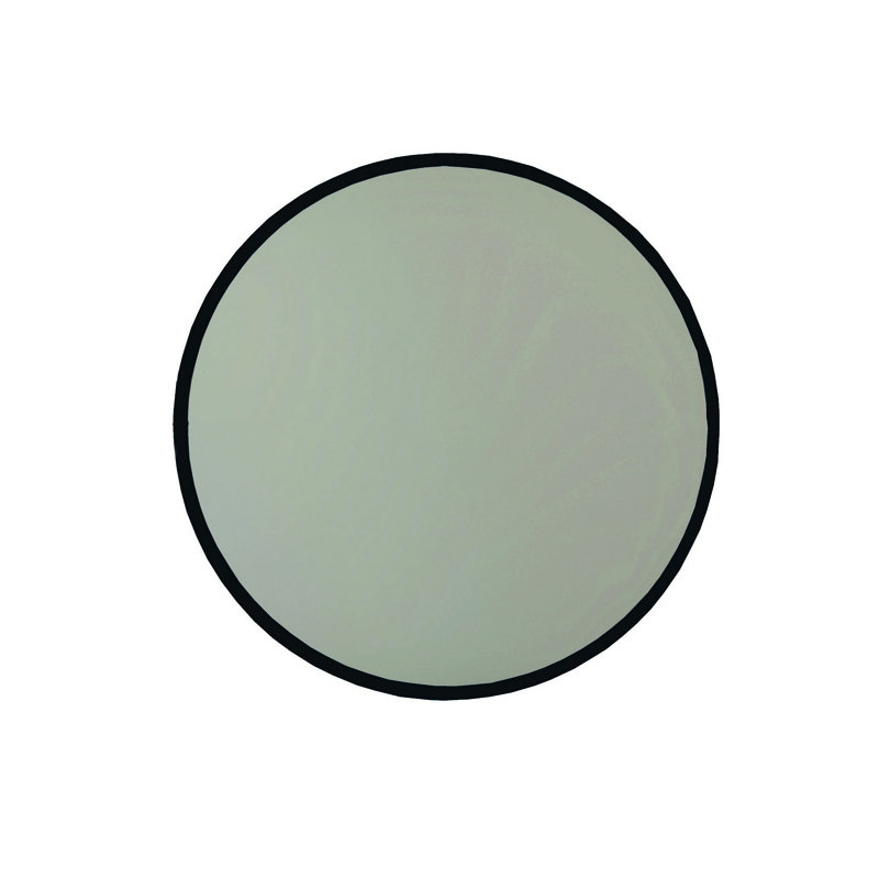 Miroir décoratif biseauté Floralee, Noir