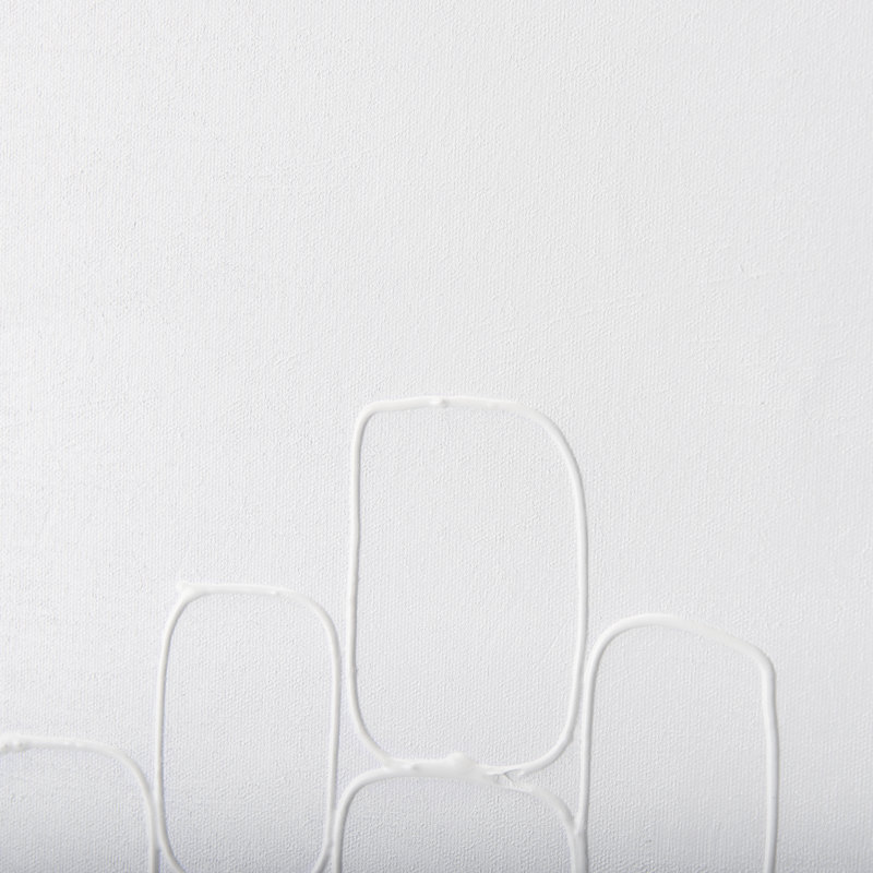 «Sugar Cube a», œuvre d'art sur toile encadrée à la main