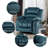 Wide Upholstered Swivel Rocker Recliner Chair-88086402