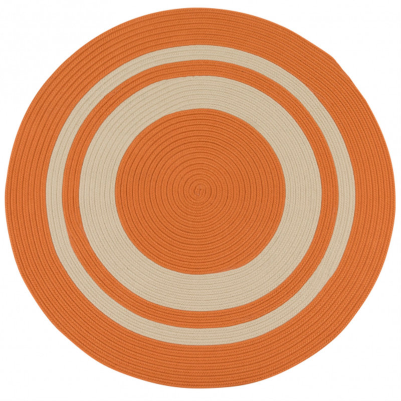 Tapis intérieur / extérieur Don - rouille, Rond 6 pi