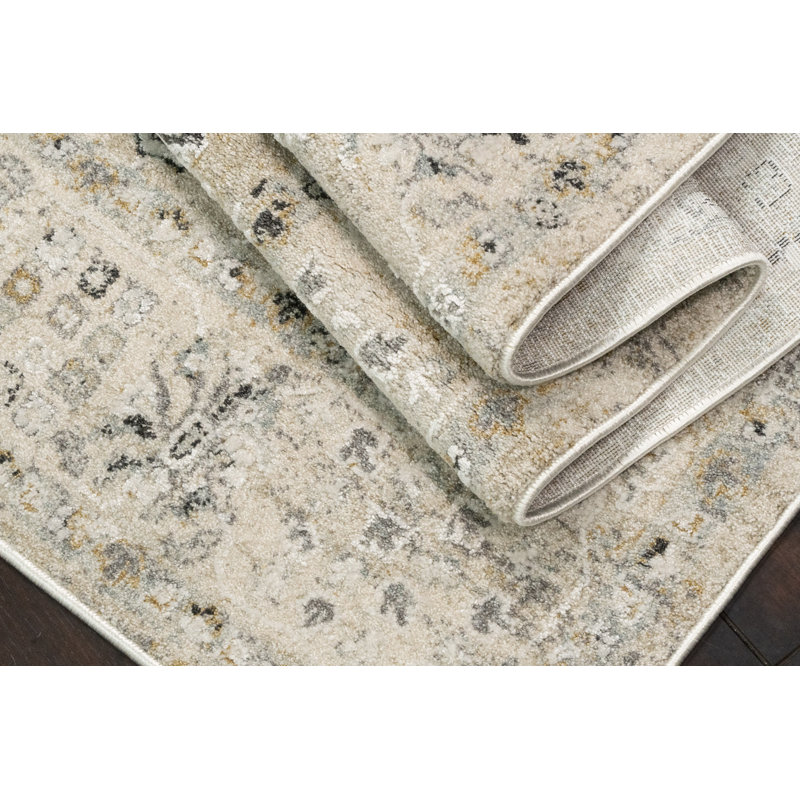 Annalise 7604-180 crème / beige, Rectangle 7 pi 10 po x 10 pi 6 po
