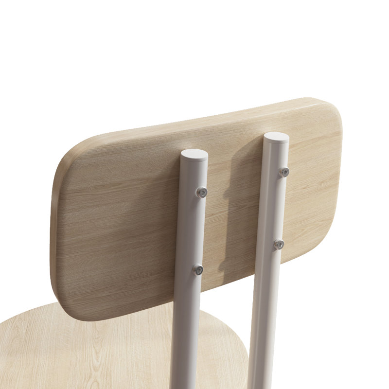 Compact White Oak Dining Set Mdf Modern Spaces Versatile Use