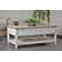 Juliet White Washed Solidwood Coastal Island Coffee Table