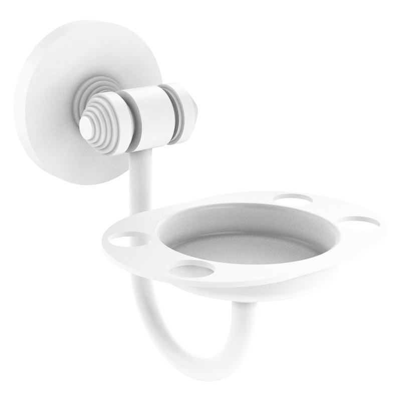 Porte-brosse à dents & culbuteur Southbeach, Blanc mat