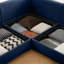 Élégant canapé 2 places en chenille avec siège de rangement-899596077