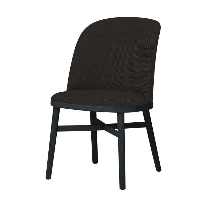 Bund 18'' H Upholstered Dining Chair, Gray Oak, Omega Tabac