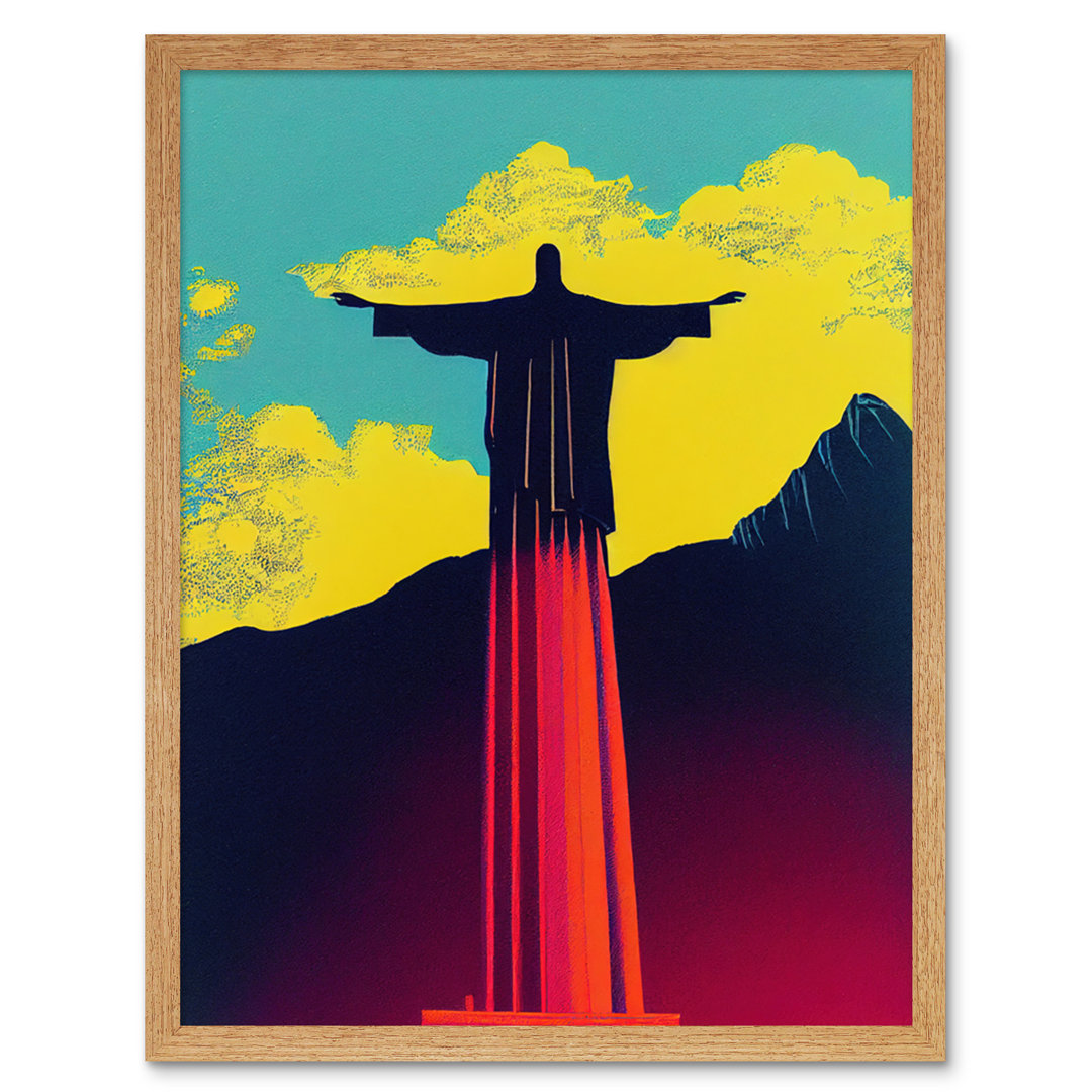 Christ Redeemer Rio Brazil Pop Art-Art prints