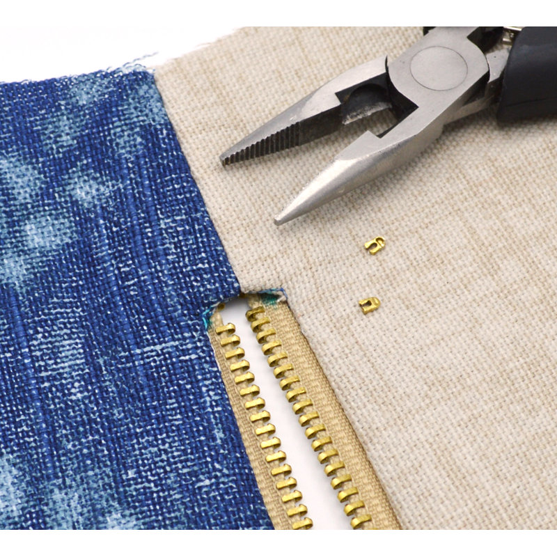 Chaîne à glissière en tissu d'ameublement en laiton Dritz Home, 35 verges, beige