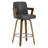 26" Upholstered Swivel Counter & Bar Stool with Armrest-332863166-302295353