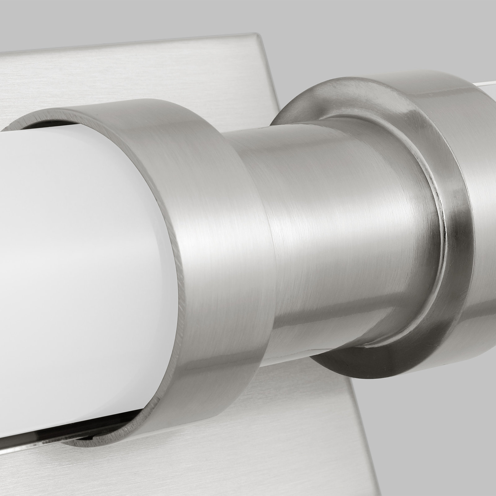 Kelan Single Frosted Dimmable LED Vanity Light, Brushed Nickel, 18"H x 4.75"W x 4.5"D, 15W