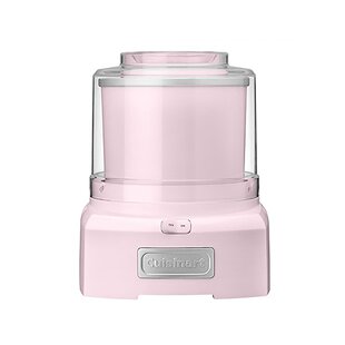 Whynter 1.28 Quart Compact Ice Cream Maker with Stainless Steel Bowl Pink