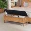 Banc de rangement avec repose-pieds 50,8 po