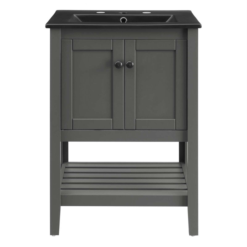 Meuble-lavabo 24 po Modway Prestige, gris