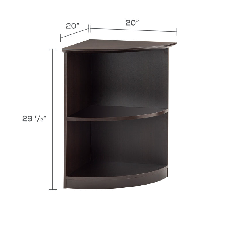 Medina Series Corner Bookcase, Mocha