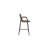 Upholstered Counter Stool with Metal Frame-304730160