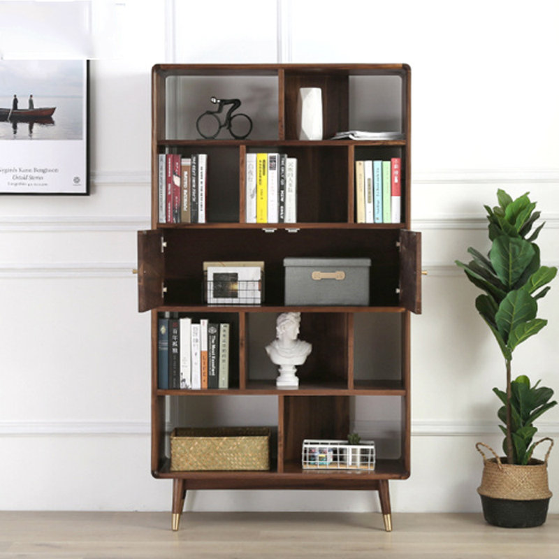 Bibliothèque en bois massif