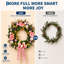 Couronne d'hiver pré-illuminée de 61 cm (24 po), 20 lumières DEL avec minuterie automatique