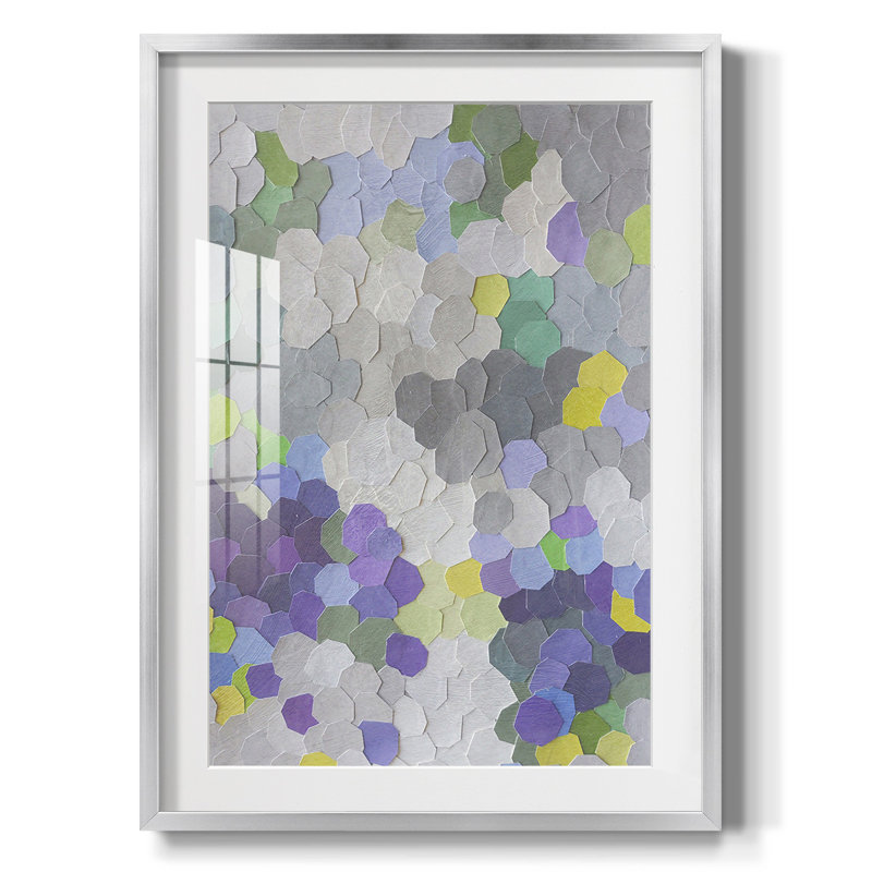 Un jardin en Provence - reproduction encadrée, H 28,5 po x l 20,5 po, Argent argent