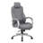Kelly Rolling Executive Armchair, Gray Stitched-Back Caressoftplus-117561223