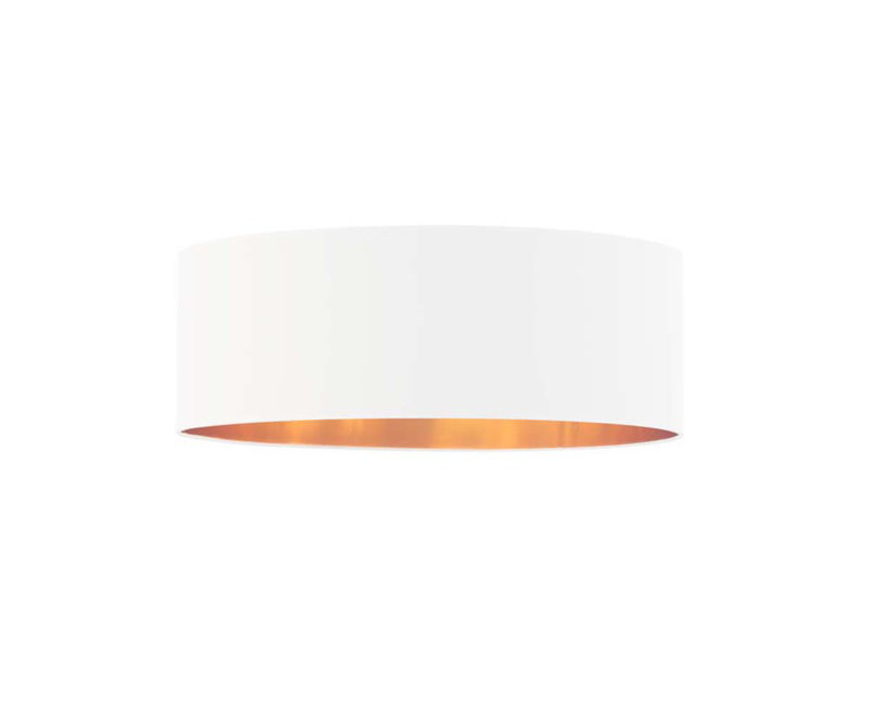 Suniga Fabric Flush Mount, White, 20cm H x 40cm W x 40cm D