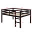 Lit mezzanine compact pleine grandeur avec marches-229652431