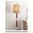 Vintage-Style Fabric, Solid Wood & Jade Floor Lamp