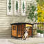 Niche pour chien en bois de style chalet Pawhut