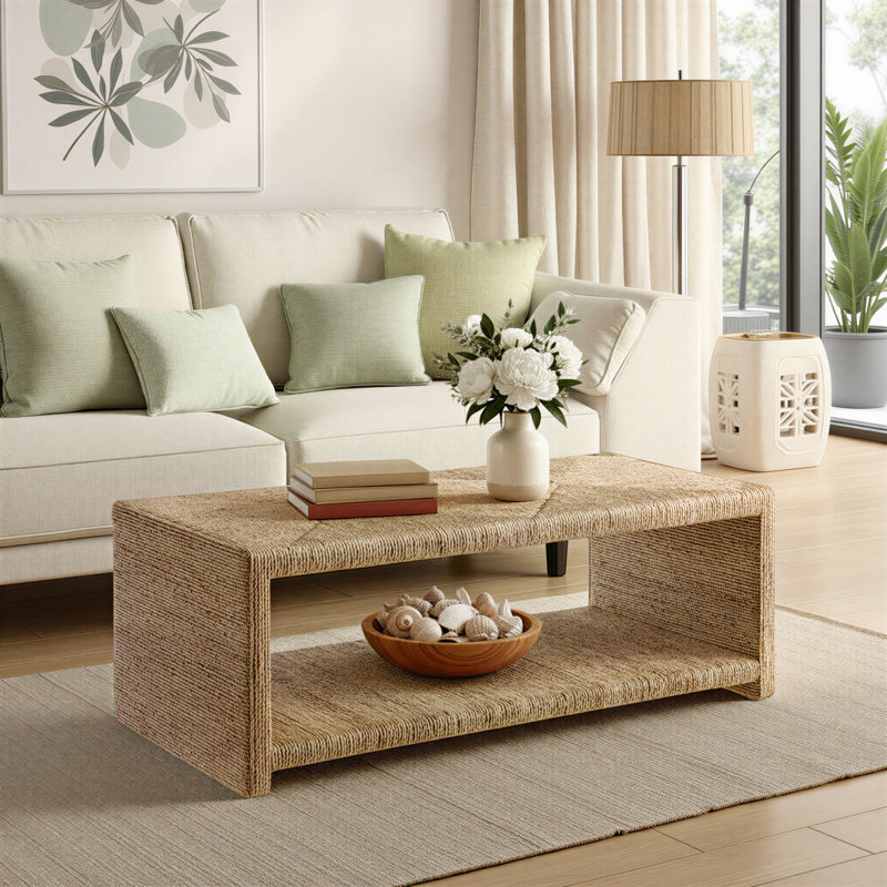 Table basse rectangulaire avec rangement Colston