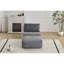 Canapé modulaire en mousse à mémoire de forme moderne, méridienne simple pour le salon, canapé modulaire Cloud pour animaux de compagnie, tissu en velours côtelé, repose-pieds mobile, sans assemblage requis, gris-946762395