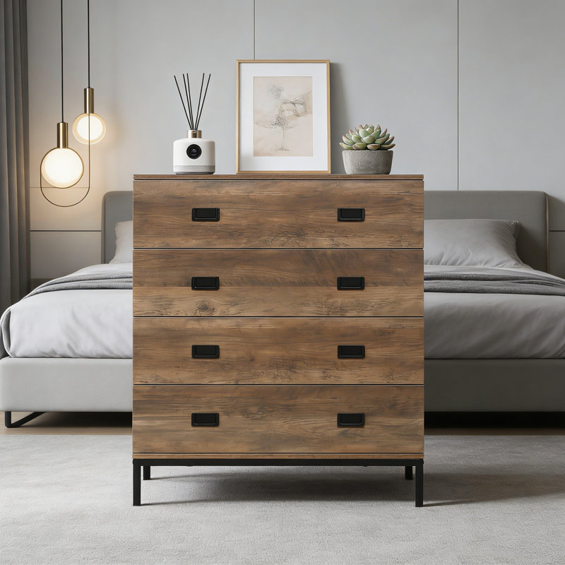 80 cm W Chest of 4 Drawers