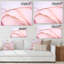 Reproduction d'art sur toile, or et rose marbré-80170535-80170546