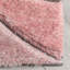 San Francisco 3D Textured Blush/Light Green/Black Rug-62632490