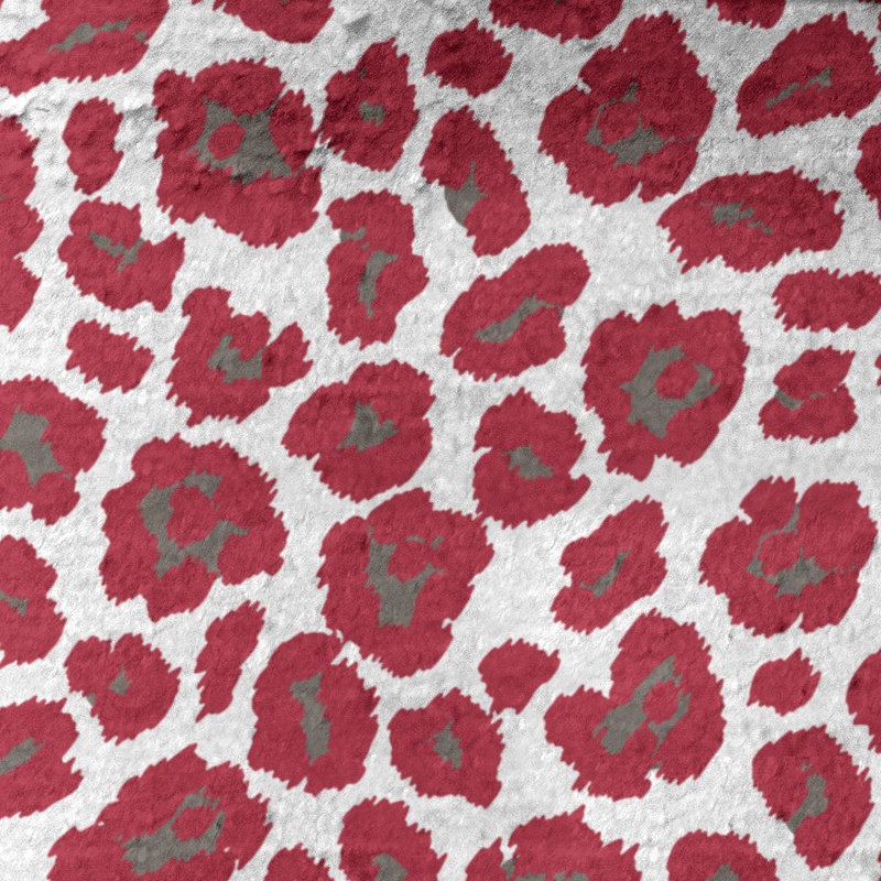 Serviette de plage Holderness, Microfibre, Blanc / étain / rouge
