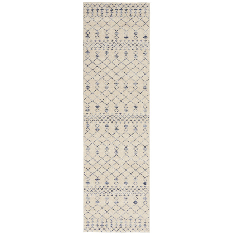 Williamstown Geometric Area Rug, Runner 66 x 230cm 