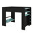 Full-Size Bunk Bed With Height-Adjustable Desk, Includes Wardrobe And RGB Lighting Options-1845805947