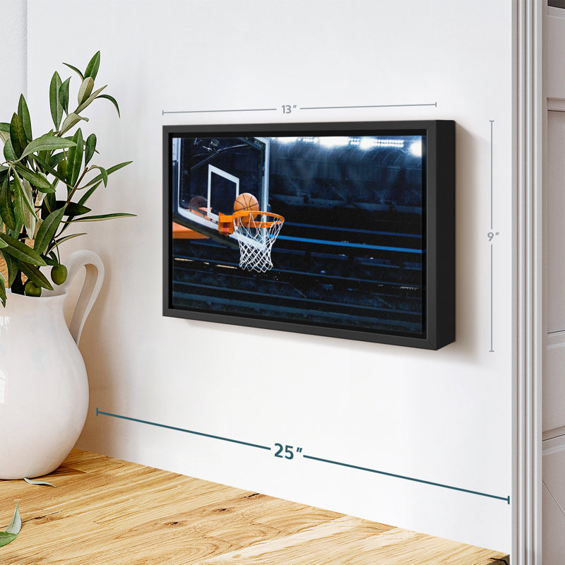 Impression sur toile Basketball Hoop Ball, H 9 po x l 13 po