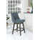 Granville Swivel Upholstered Counter Stool with Solid Wood Frame