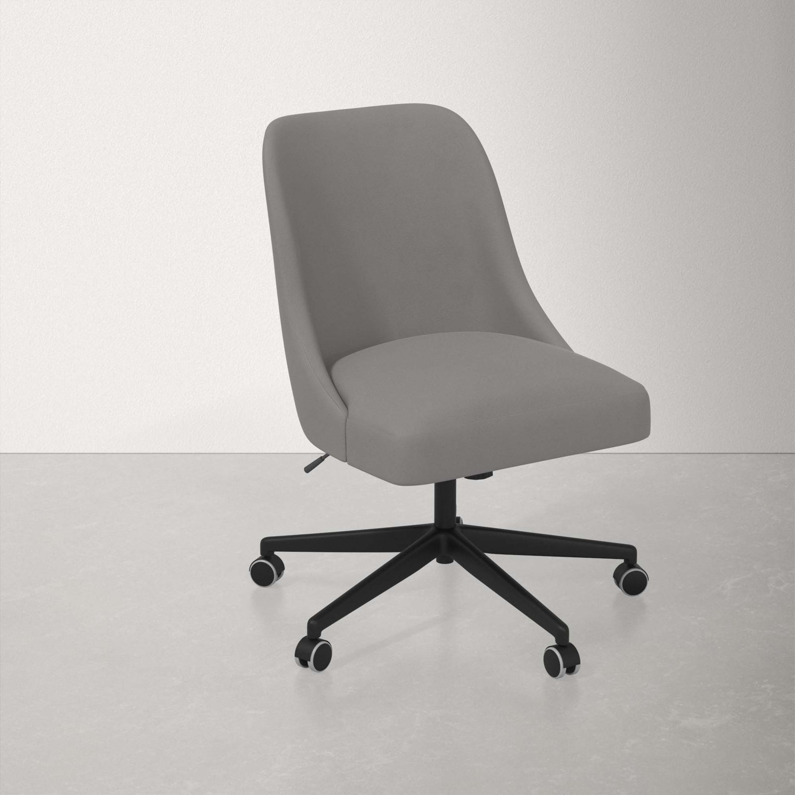 Acosta Office Chair, Classic Otter Performance Velvet