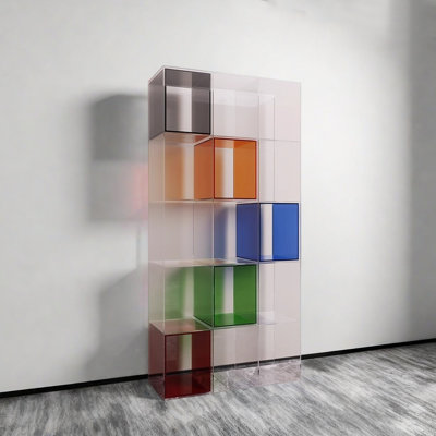 Simple and modern acrylic bookcase