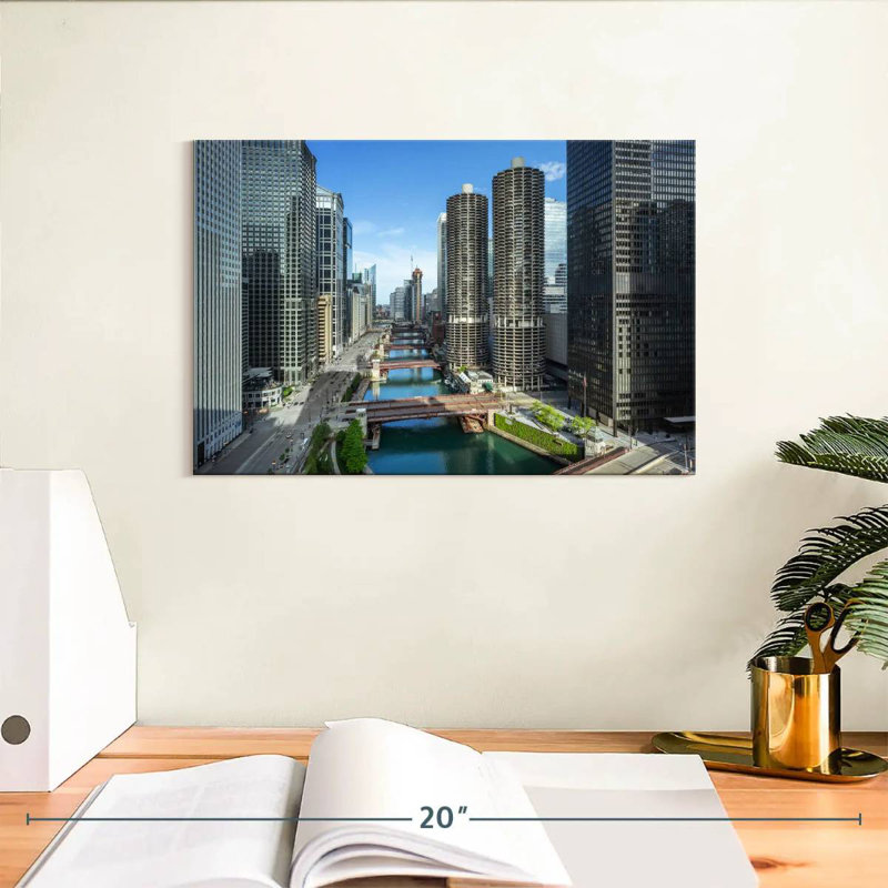 Tergel Chicago Riverside Towers, H 8 po x l 12 po