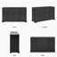 Grande armoire-buffet 55 po avec tablettes et portes, table basse de cuisine moderne en bois-65254415