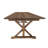 Eternity Rectangular Solid Pine Farm Dining Table with Folding X-Style Legs-88870828-88870827