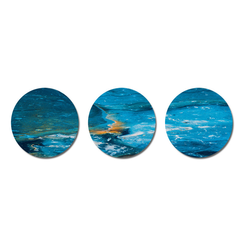Modern Abstract Wall Decor on Metal