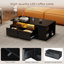 Pedestal Coffee Table with Storage-1421411446