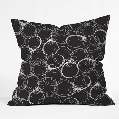 Circles Polyester Throw Pillow